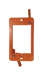 Cantex Rectangle PVC 1 gang Junction Bracket Orange