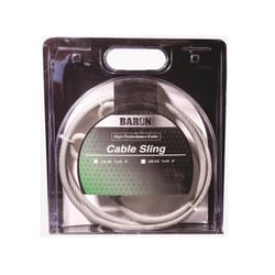 Baron Galvanized Steel 1/4-3/8 in. D X 6 ft. L Cable Sling