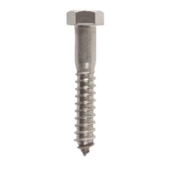 Hillman 1/2 in. X 3 in. L Hex Stainless Steel Lag Screw 25 pk
