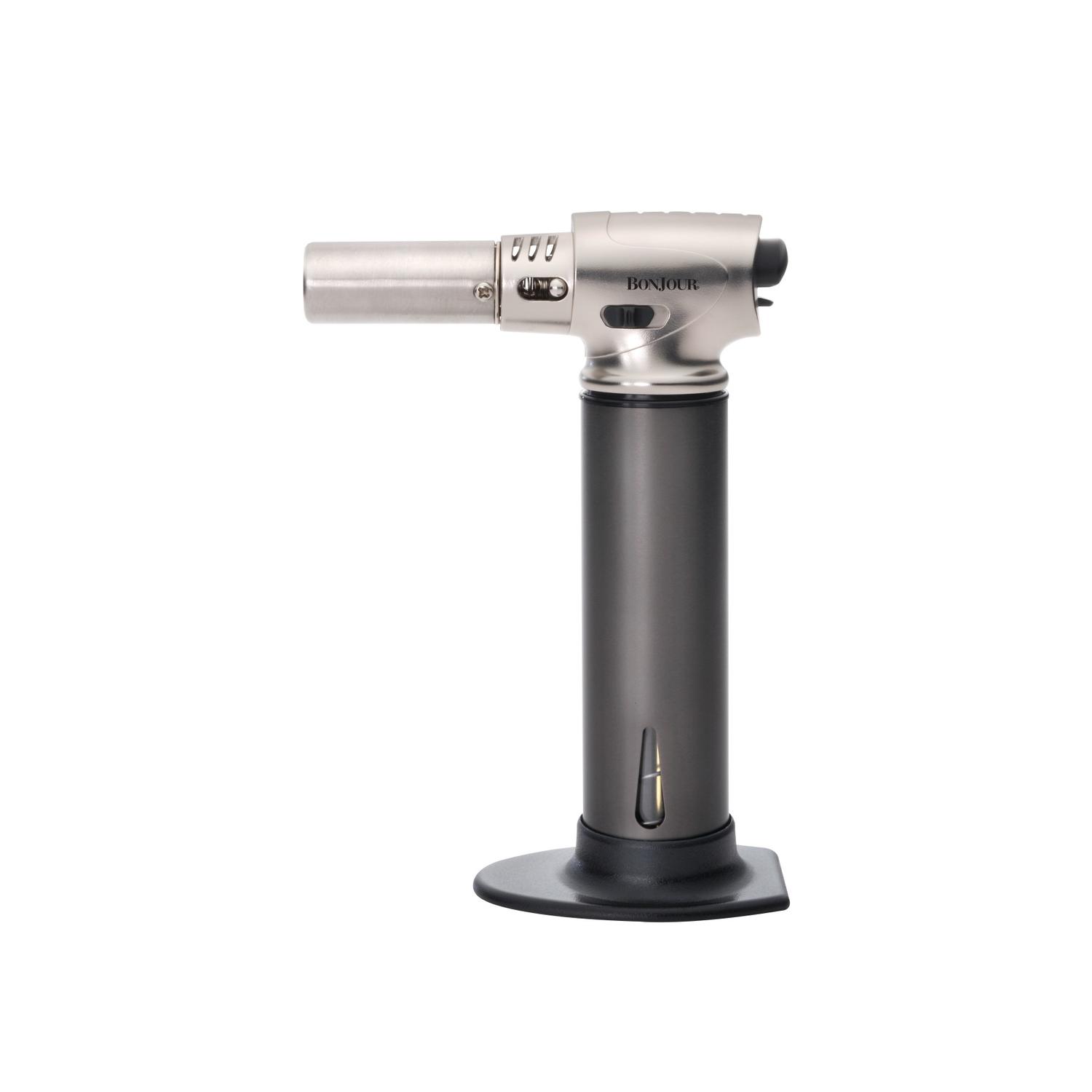 BonJour Black/Silver Aluminum Chef’s Torch Sansujyuku sansujyuku.com