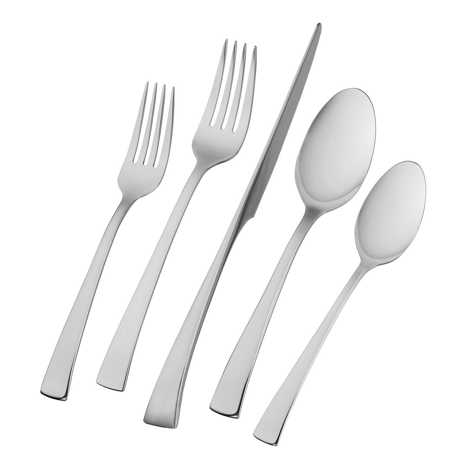 Zwilling J.A Henckels Silver Stainless Steel Flatware Set Sansujyuku sansujyuku.com