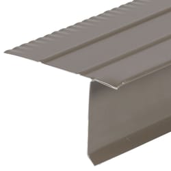 Amerimax 2.25 in. W X 10 ft. L Galvanized Steel Overhanging Roof Drip Edge Bronze