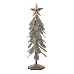 Glitzhome Gray Tree Table Decor 18 in.