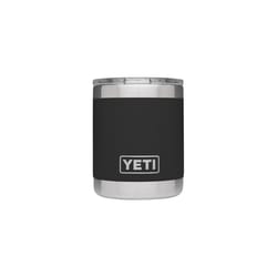 YETI Rambler 10 oz Lowball Black BPA Free Tumbler with MagSlider Lid