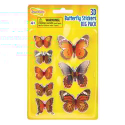 Insect Lore 3D Butterflies Stickers Multicolored 8 pc