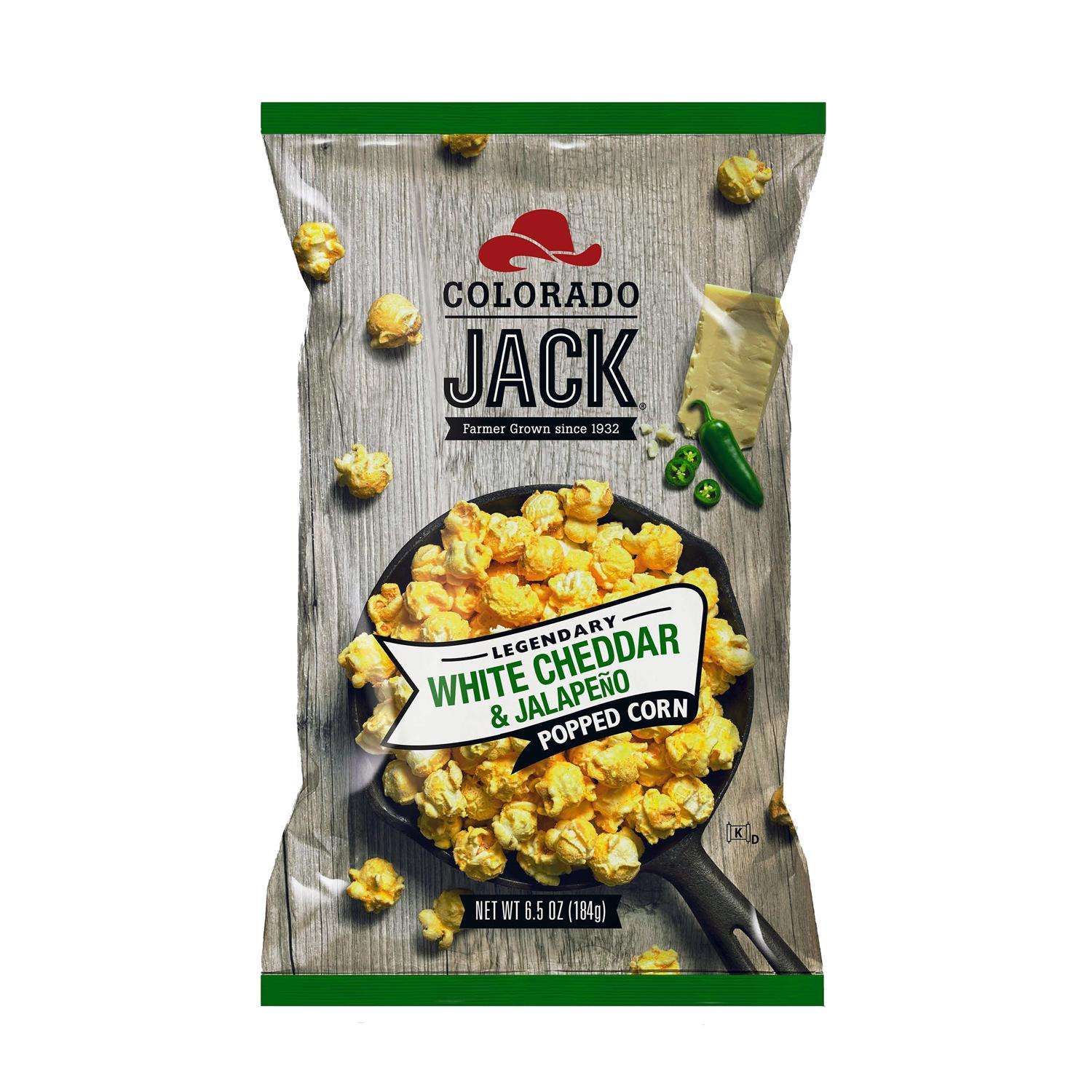Colorado Jack Legendary White Cheddar and Jalapeno Gourmet Popcorn 6.5