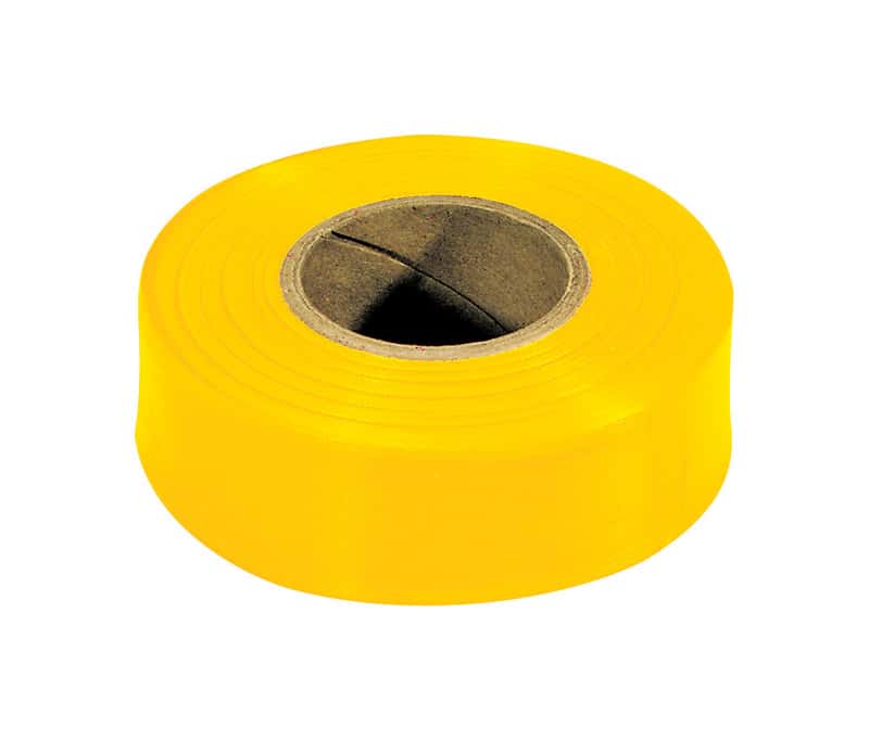 1 ROLL  IRWIN 17024 300 ft YELLOW VINYL FLAGGING TAPE MARKING RIBBON NEW 