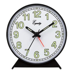 La Crosse Technology Equity 2 in. Black Alarm Clock Analog Battery Operated