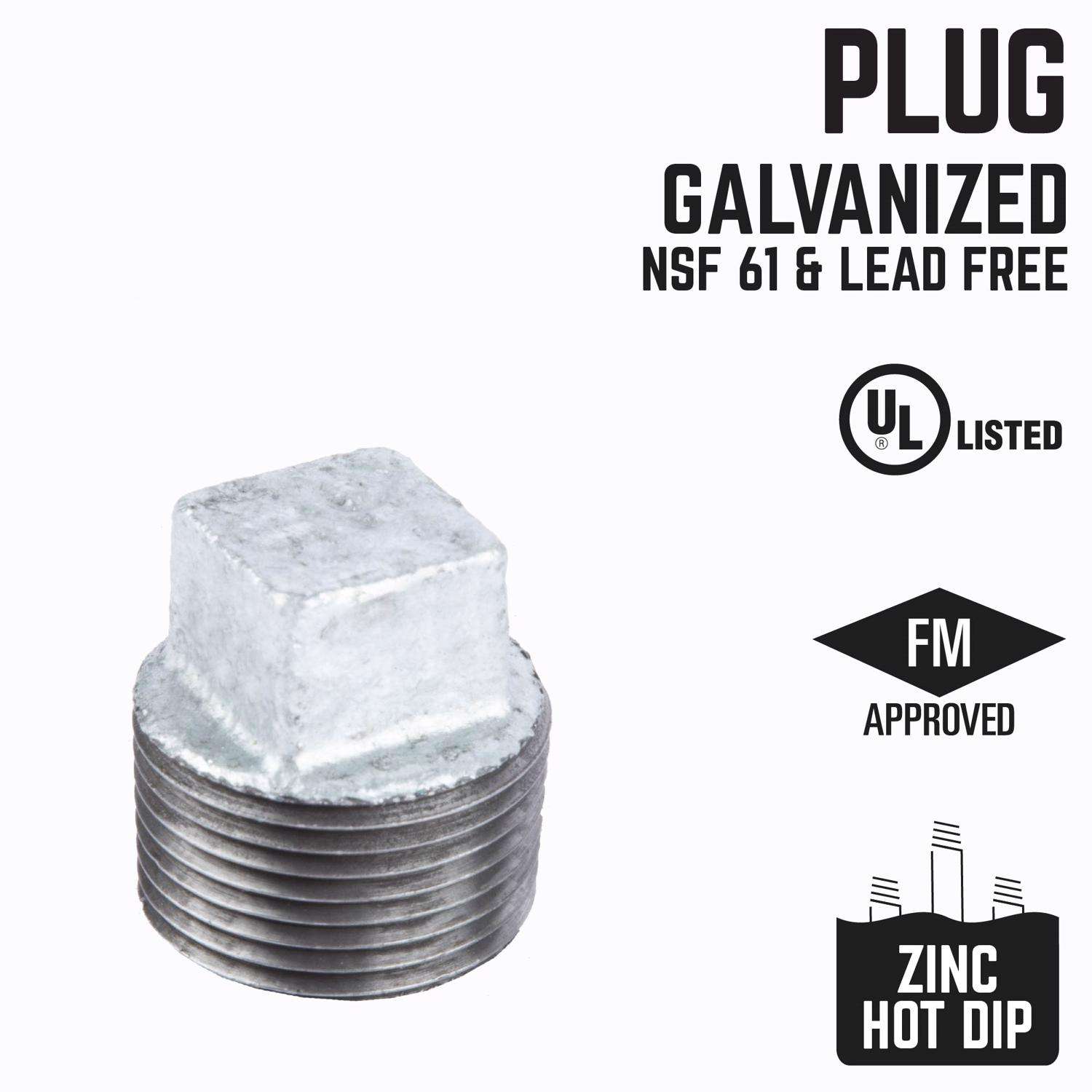 1-1/4 Galvanized Plug