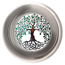 Spinfinity Designs Multi-color Stainless Steel 12 in. Tree of Life Large Outdoor Spinner