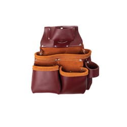 Dave White's Site Pro SiteGear Leather Tool Bag 11 pocket Brown 1 pc