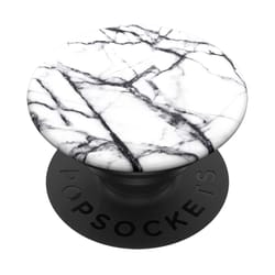 Popsockets Tres Chic White Marble Cell Phone Grip For All Mobile Devices