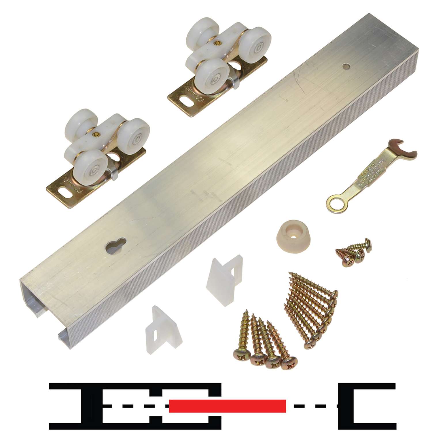 Johnson Hardware 100PD Aluminum Pocket Door Track and Hardware Kit Ace Hardware