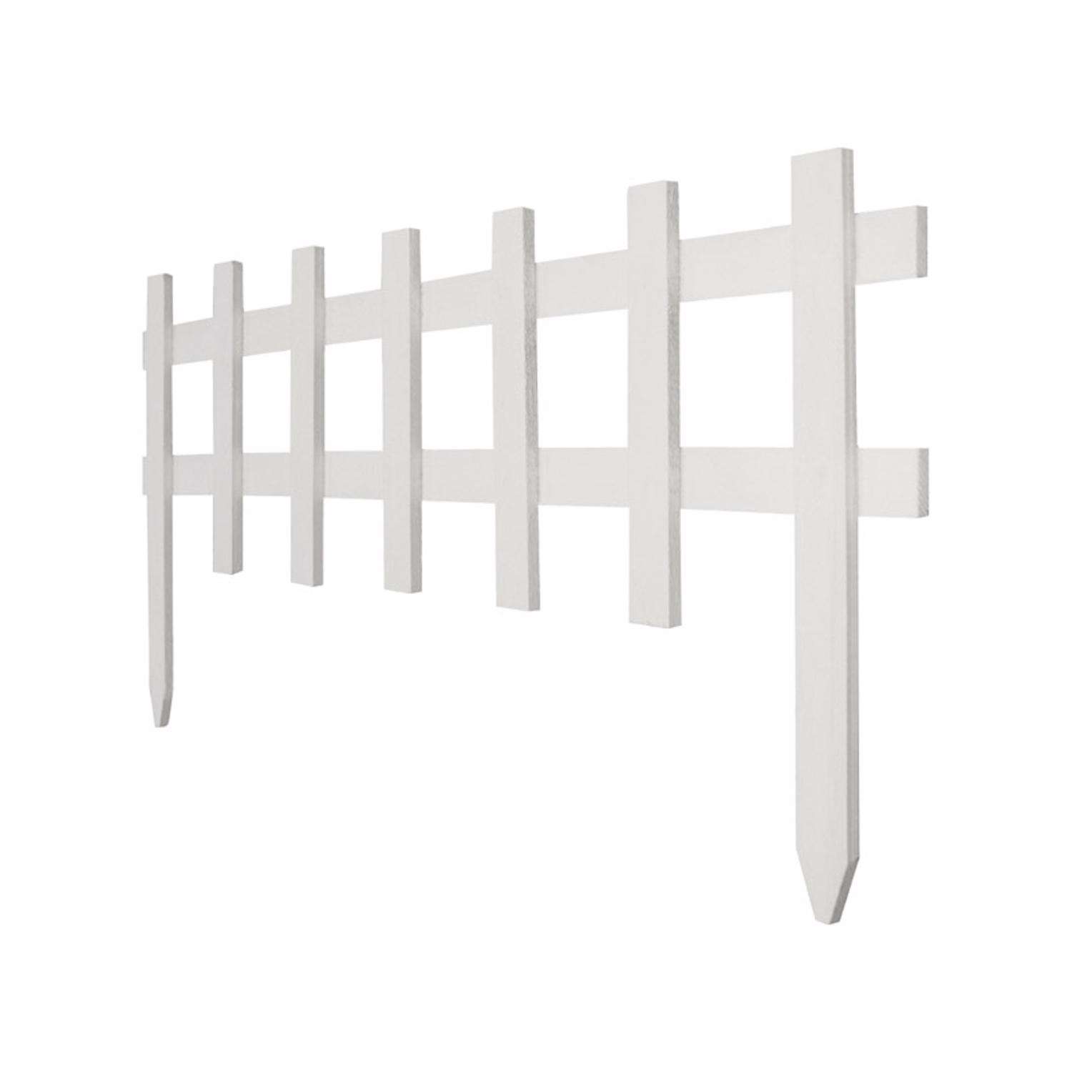 Greenes 3 ft. L X 18 in. H Wood White Garden Fence Ace Hardware