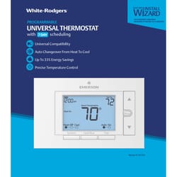 Emerson Heating and Cooling Push Buttons Programmable Thermostat