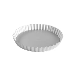 Fat Daddio's 8 in. Quiche Pan Silver 1 pc