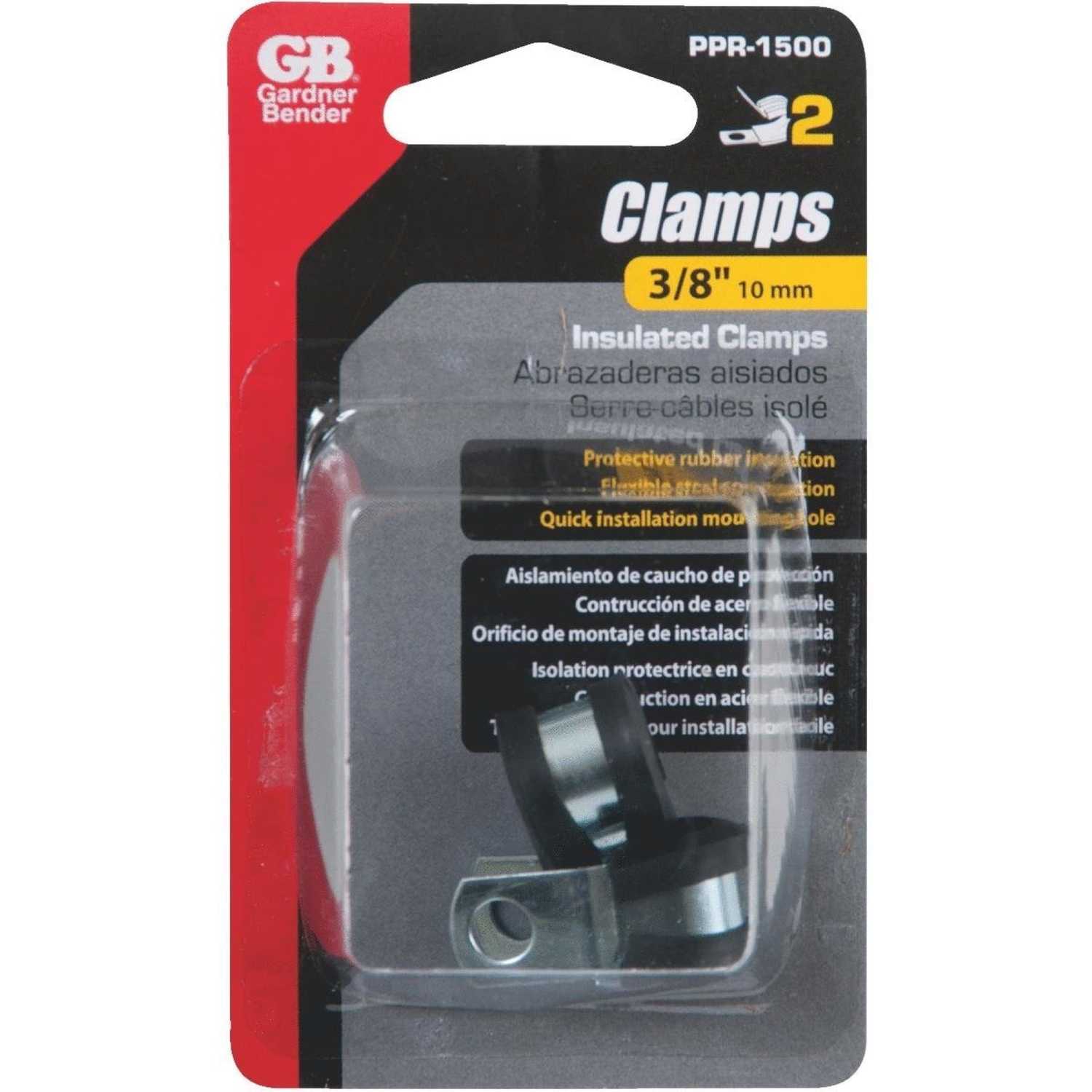 Gardner Bender 3/8 in. Dia. Steel Cable Clamp 2 pk Ace Hardware