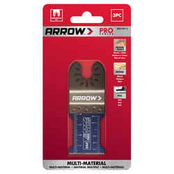 Arrow Pro 1-5/16 in. Bi-Metal Semi-Circle Oscillating Wood Blade Multi-Material 3 pc