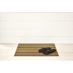 Chilewich 18 in. W X 28 in. L Multicolored Stripe PVC Vinyl Door Mat