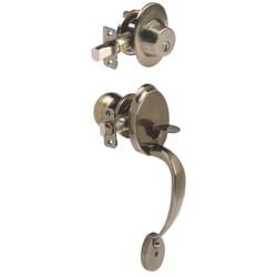 Ace Colonial Antique Brass Entry Handleset 1-3/4 in.