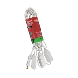 Ace Indoor 15 ft. L White Extension Cord 18/2 SPT-2