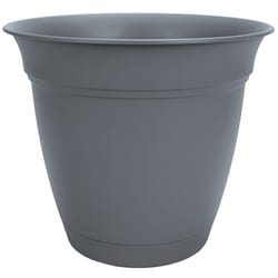 HC Companies Eclipse 8.75 in. H X 10 in. W X 10 in. D X 10 in. D Plastic Planter Blue