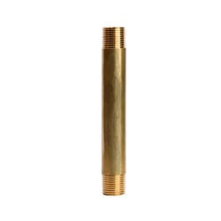 ATC 3/8 in. MPT 3/8 in. D MPT Yellow Brass Nipple 4-1/2 in. L