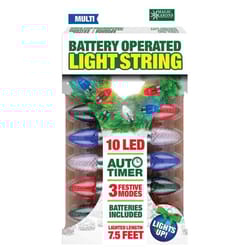 Magic Seasons LED Multicolored 10 ct String Christmas Lights 7.5 ft.