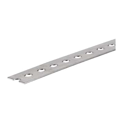 SteelWorks 0.074 in. x 1.38 in. W x 72 in. L Steel Slotted Flat Bar ...