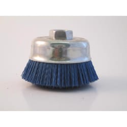 Dico 3 in. D X 5/8-11 in. X 1/4 in. D Crimped Nylon Mandrel Mounted Cup Brush 12500 rpm 1 pc