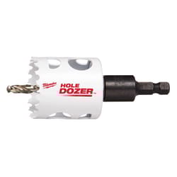 Milwaukee Hole Dozer 1-3/4 in. Bi-Metal 2.7 in. L X 3/8 in. D Hole Saw with Arbor and Pilot Bit