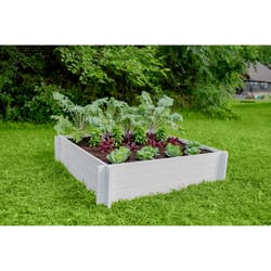 Vita Hudson 11 in. H X 48 in. W X 48 in. D PVC Elevated Garden Bed Kit White