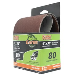 Gator 36 in. L X 4 in. W Aluminum Oxide Sanding Belt 80 Grit Medium 1 pc