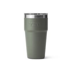 YETI Rambler 16 oz Camp Green BPA Free Tumbler with MagSlider Lid