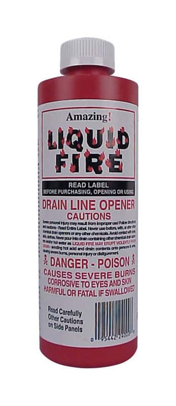 Amazing Liquid Fire Liquid Drain Opener 16 Oz Ace Hardware