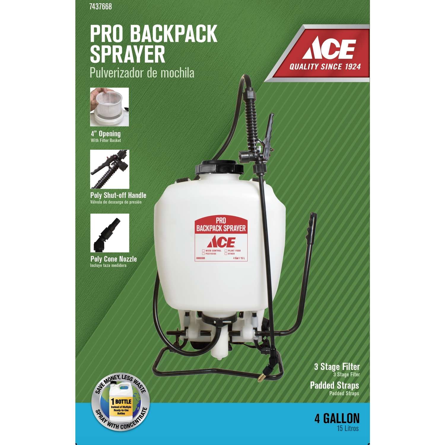 Ace 4 gal. Backpack Sprayer Ace Hardware