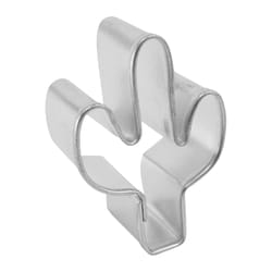 R&M International Corp International Corp 2 in. L Mini Cactus Cookie Cutter Silver 1 pc
