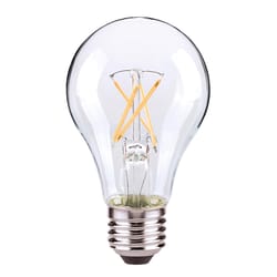 Satco A19 E26 (Medium) Filament LED Bulb Warm White 40 Watt Equivalence 4 pk