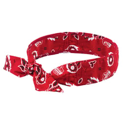 Ergodyne Chill-Its Western Bandana Headband Red One Size Fits Most