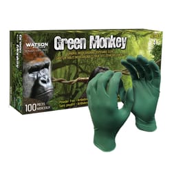 Watson Gloves Green Monkey S Landfill Biodegradable Nitrile Green Disposable Gloves