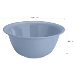 Sterilite 192 oz Blue Plastic Round Bowl 12.37 in. D 1 pk