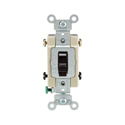 Leviton AC Quiet 15 amps Toggle Switch Brown 1 pk