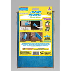 Handee Pockets Microfiber Cleaning Cloth 6.25 in. W X 9.75 in. L 2 pk