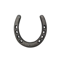 Spring Creek Products 4-1/2 in. H X 4.125 in. W X 4-1/8 in. L Black Steel Ornamental Horseshoe