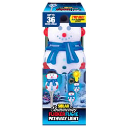 Magic Seasons Shimmering Snowman Solar Pathway Light 1 pc