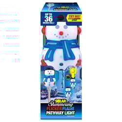 Magic Seasons Shimmering Snowman Solar Pathway Light 1 pc