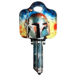 HILLMAN Star Wars Boba Fett House/Padlock Key Blank 68 SC1 Single For Schlage Locks