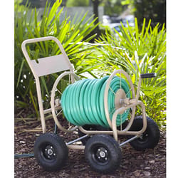 Liberty Garden 300 ft. Beige Wheeled Hose Reel Cart