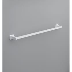 OakBrook Satin White Towel Bar 30 in. L Die Cast Zinc