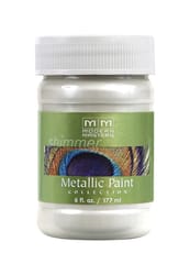 Modern Masters Metallic Paint Collection Satin Pearl White Water-Based Metallic Paint 6 oz
